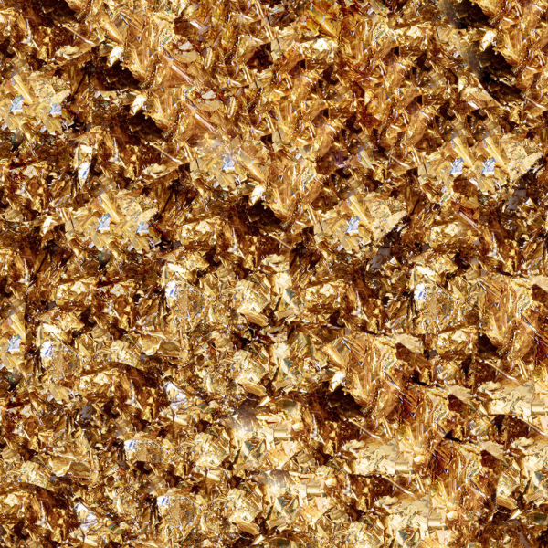 Nail Art Prismatic Flakes Gold